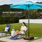 Best Choice Products Fillable Mobile Umbrella Base Heavy Duty Market Stand w/ 4 Wheels, 2 Locks, 123lb Capacity